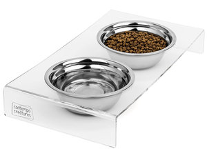 Support de bol pour animaux de compagnie en acrylique personnalisé Offre Spéciale Support de bol pour animaux de compagnie en acrylique personnalisé - Product Image 5