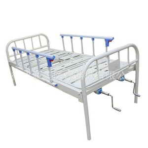 Yuanmei Manual Nursing <b>Bed</b> Double-Crank Flatbed Hospital <b>Bed</b> For Home Care Use - Product Image 4