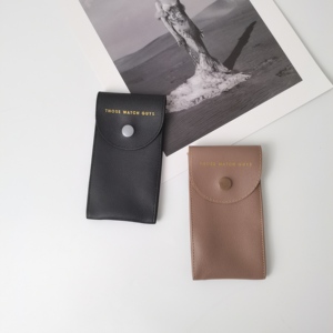 Custom Velvet Pouch for <b>Watch</b> & Jewelry Packaging with Button Closure USM Brand Portable <b>Ring</b> Storage Bag - Product Image 2