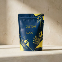 Sachets écologiques biodégradables à fond plat avec logo personnalisé imprimé pour l'emballage de thé et d'herbes biologiques