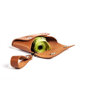 Bolsa portátil para excrementos de perro para exteriores, bolsa de almacenamiento de basura para mascotas, bolsa de cuero para pasear perros y recoger excrementos, personalizable. - Product Image 3