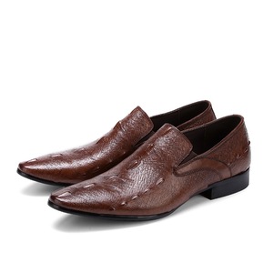 2025 nouvelle mode élégant britannique haut en cuir véritable hommes noir sans lacet léger chaussures formelles bout pointu pour les mariages - Product Image 5