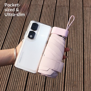 Paraguas de Bolsillo Manual Plegable de <span class=keywords><strong>5</strong></span> Secciones, Color Caramelo, Estilo Moderno y Minimalista, para Bolsa, Doble Uso, para Sol y Lluvia, Regalo, Venta al Por Mayor, Novedad 2026 - Product Image 1