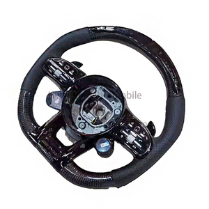 Volant de voiture en cuir perforé en fibre de carbone avancée avec LED pour AMG C63 E63 S63 G63 - Meilleure vente - Product Image 3