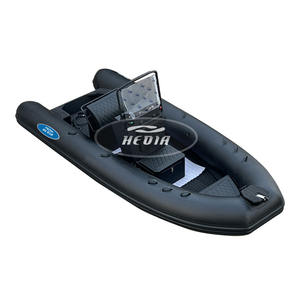 Transea CE Sport - Bote Inflable Rígido de Aluminio de 15 pies/4.5 m para Remo, Pesca, <span class=keywords><strong>500</strong></span>, Bote de Pesca de Aluminio con Forma de V Profunda de 15 pies - Product Image 2