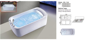 <span class=keywords><strong>Vasca</strong></span> Idromassaggio Moderna Bianca Monoposto di Lusso Lazy Spa Freestanding con Scarico per <span class=keywords><strong>Bagno</strong></span> - Product Image 2