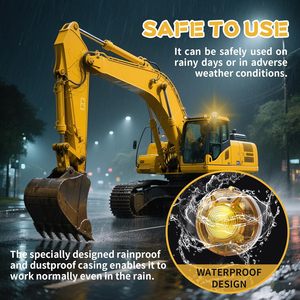 Balise LED d'urgence ambre avec base magnétique, lumière de sécurité clignotante pour véhicules, camions, tracteurs, voiturettes de golf, <span class=keywords><strong>lampe</strong></span> stroboscopique à lumière constante - Product Image 6
