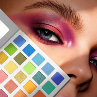 Palette de fards à paupières 25 couleurs en gros, étiquette privée et impression de votre logo, haute pigmentation, palette de fards à paupières nude