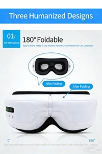 Masseur oculaire à air chaud pour soulager les migraines, récupérer de la fatigue oculaire avec <span class=keywords><strong>musique</strong></span>, thérapie silencieuse, soulagement du cycle sommeil - Product Image 5