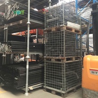 Voit Euro 1200x800 entrepôt industriel stockage fil cage métallique pliable palette