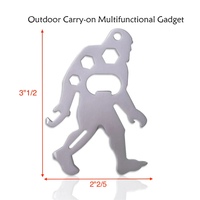 Outil multifonction en acier inoxydable 9 en 1 pour le camping et la survie, couteau de poche, écologique, ouvre-boîte EDC pour hommes