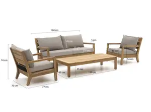 Mobiliário de madeira para jardim, mobiliário exterior para sala de estar, móveis para jardim
