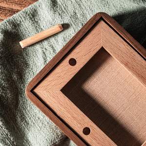 Les cadres <span class=keywords><strong>en</strong></span> <span class=keywords><strong>bois</strong></span> naturel présentent des murs et des tablettes horizontaux ou verticaux, des cadeaux pour les bébés, les couples, les parents - Product Image 4