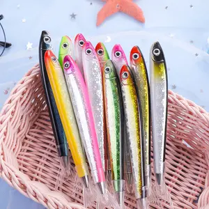 Creative Funny Fish Shaped Ballpoint Pen Aquarium Promotion Gift Colorful Fish Shaped Gift Pen For Ocean Theme Party Giveaways