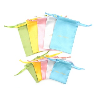 Bestpacking biểu tượng tùy chỉnh màu hồng <span class=keywords><strong>satin</strong></span> đồ trang sức bao bì <span class=keywords><strong>Pouch</strong></span> dây rút Quà Tặng Jewel túi vòng đeo tay Mỹ phẩm hạt lưu trữ túi - Product Image 4
