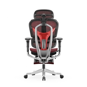 Chaise de bureau informatique ergonomique entièrement en maille réglable avec siège coulissant et accoudoirs 7D, inclinaison à 145° °   Châssis flottant inclinable en <span class=keywords><strong>aluminium</strong></span> - Product Image 4