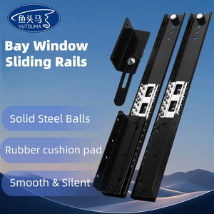 Riel de guía de pista de alta resistencia de 14 pulgadas, ventana de Bahía, escritorio, extensión telescópica, riel deslizante, alféizar de ventana, mesa extraíble, escritorio <span class=keywords><strong>con</strong></span> cerradura - Product Image 1