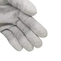 Pas cher EPI Polyester Tricoté Topfit 13 Jauge En Fiber De Carbone Nylon ESD Antistatique Polyuréthane PU Doigt Bout Travail Main Gants