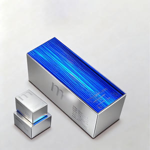 صناديق قلاب من الورق المقوى الصلب قابلة لإعادة التدوير مخصصة مع إغلاق مغناطيسي لون أبيض تصميم صغير قابل للتخصيص - Product Image 1