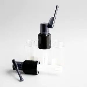 Promotional Transparent Pump 35ml Lockable Long Nozzle Plastic Powder Bottle
