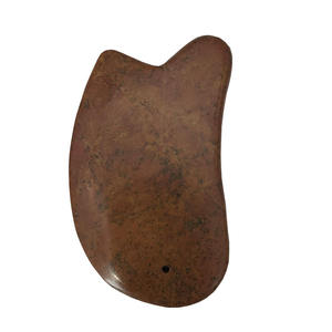 Massaggiatore <span class=keywords><strong>Viso</strong></span> Portatile in Giada Rossa Naturale al 100% con Logo Personalizzato e Funzione Musicale per Applicazione sul Corpo - Product Image 3