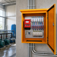 Boîtier de distribution d'énergie mural 380V 200A à trois prises en acier inoxydable 201 pour station solaire photovoltaïque industrielle