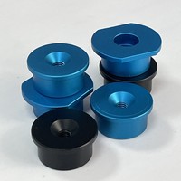 Pièces en aluminium de précision 7075, usinage CNC micronisé, finition oxydée, électroérosion à fil, tournage automatique, composants de quincaillerie