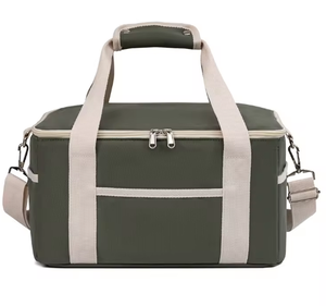 Sac isotherme en toile pour le déjeuner, avec bretelles réglables, pliable et souple, vente en gros - Product Image 6