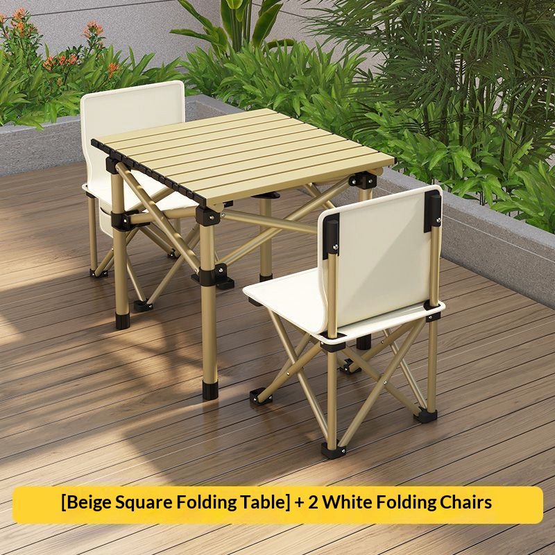 khaki52cm table+2 chairs