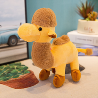 Porte-clés mignon en peluche super douce en forme de chameau, mini jouet en peluche, pendentif de sac anti-stress pour cadeaux d'enfants