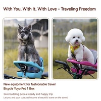 Remorque de vélo pour chien Panier de vélo réglable pliable écologique de luxe avec charge maximale de 12.5kg pour les promenades à vélo pour chiens et animaux de compagnie