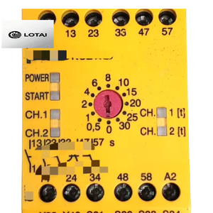 Реле безопасности Pillz X3 24В AC/DC, 3НО/1НЗ/1НОС, б/у, новое, оригинальное, в наличии, для промышленной автоматизации, специализированное для ПЛК, программируемое - Product Image 1