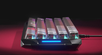 Clavier de jeu mécanique Blade 68 Pro, design compact 65 %, interrupteurs linéaires ultra-silencieux, éclairage RGB, système de pilote intelligent IA, USB-C