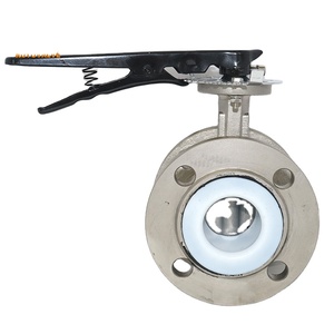 DF810-BF Mariposa de sellado suave con brida de acero inoxidable y centro revestido - Product Image 1