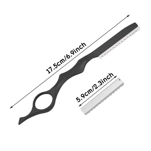 ARLANY Hair Cutting Razor Set With 10pcs Replacement Blades Barbers Salon Shaving Razor for <strong>Wig</strong> Hairdressing <strong>Thinning</strong> <strong>Shears</strong> - Product Image 3