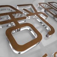 ZYD, recepción de vestíbulo personalizada, letras acrílicas cortadas, letrero de interior, letrero de letra elevada 3D, logotipo de pared, señalización de marca de letras para empresas