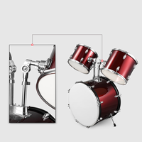 HUASHENG Ensemble de batterie portable complet de 5 pièces, 3 couleurs, pour adultes et enfants, à vendre
