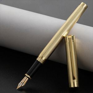 High Quality Custom Logo Embossed Golden Metal Fountain <b>Pen</b> Luxury Business Gift Ballpoint <b>Pen</b> for Business Writing and School - Product Image 1