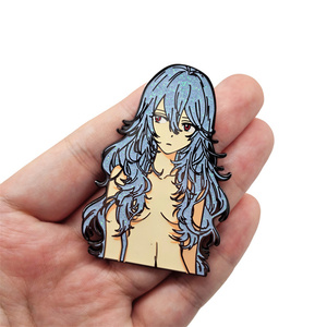Broche à paillettes en métal Ayanami Rei en émail dur Anime Fan Collection Broche pour Neon Genesis Evangelion En stock - Product Image 2