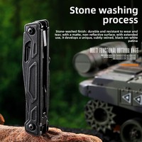 Couteau pliant multifonctionnel en acier inoxydable, outil EDC tout-en-un, pinces pour le camping en plein air et la maintenance d'urgence automobile