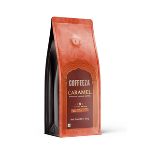 กาแฟบดรสคาราเมล คอฟฟี่ซ่า 100% อาราบิก้า พรีเมี่ยม กูร์เมต์ คั่วกลาง กลิ่นคาราเมลเข้มข้น 1 กก. สำหรับดื่มทุกวัน - Product Image 1