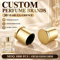 Flacon pompe en verre haut de gamme pour cosmétiques, pulvérisateur de parfum 15 mm avec buse en aluminium, anti-fuite, durable, léger et tendance