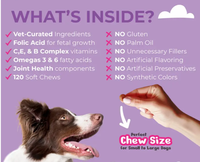Friandises et suppléments prénatals pour chiens sous marque privée – Masticables souples pour la reproduction avec acide folique, fer, calcium et nutriments essentiels