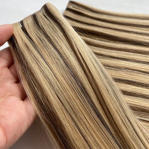 2026 Haiyi Hair Qualité Supérieure Trame <span class=keywords><strong>XO</strong></span> sans colle, sans ruban adhésif ni couture, peut être coupée, rangée de perles discrète - Product Image 6