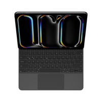 Clavier sans fil à rétroéclairage RGB magique avec interrupteurs à ciseaux pour iPad Pro 12,9 pouces et iPad Air 13 pouces, résistant aux déversements, ultraléger et détachable