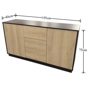 خزانة جانبية بسعة كبيرة خشبية ملونة للمطبخ وغرفة المعيشة والمنزل بار-استخدام متعدد الشقق - Product Image 6