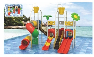 Trẻ em 'cho Aqua công viên sợi thủy tinh ống trượt nước giật gân Pad & sóng trò chơi hồ bơi vui vẻ nhựa trượt với Rides từ mục tiêu - Product Image 3