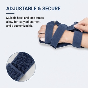 Starre Handgelenk-Orthese, Handflächenfraktur-Bandage, Fingerpositionierungsschiene mit fünf verstellbaren Riemen zur Rehabilitation und Korrektur - Product Image 2