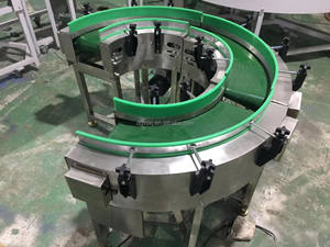 Restoran gıda dükkanı 180 ev kullanımı için özelleştirilmiş üretim tesisi derece dairesel kavisli bant konveyör montaj hattı - Product Image 3