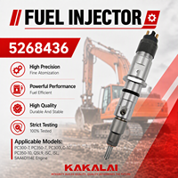 Inyector de Combustible Common Rail KAKALAI 5268436 para Cummins QSL9 Komatsu SAA6D114 PC360-10, Repuestos para Excavadoras